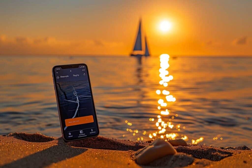 Application mobile pour naviguer en mer facilement