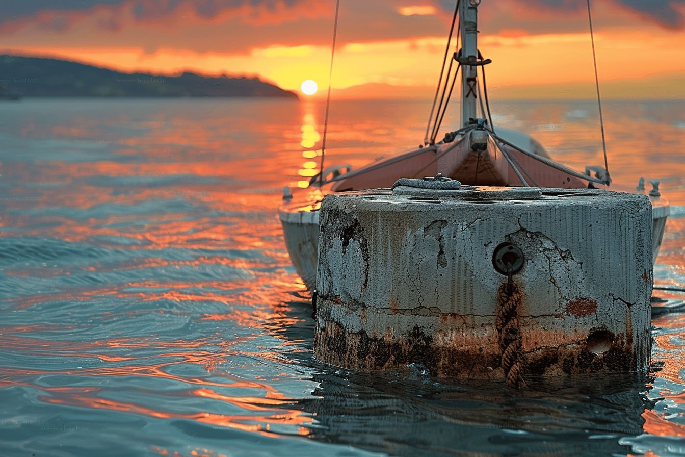Bateau amarré avec soin au port calme