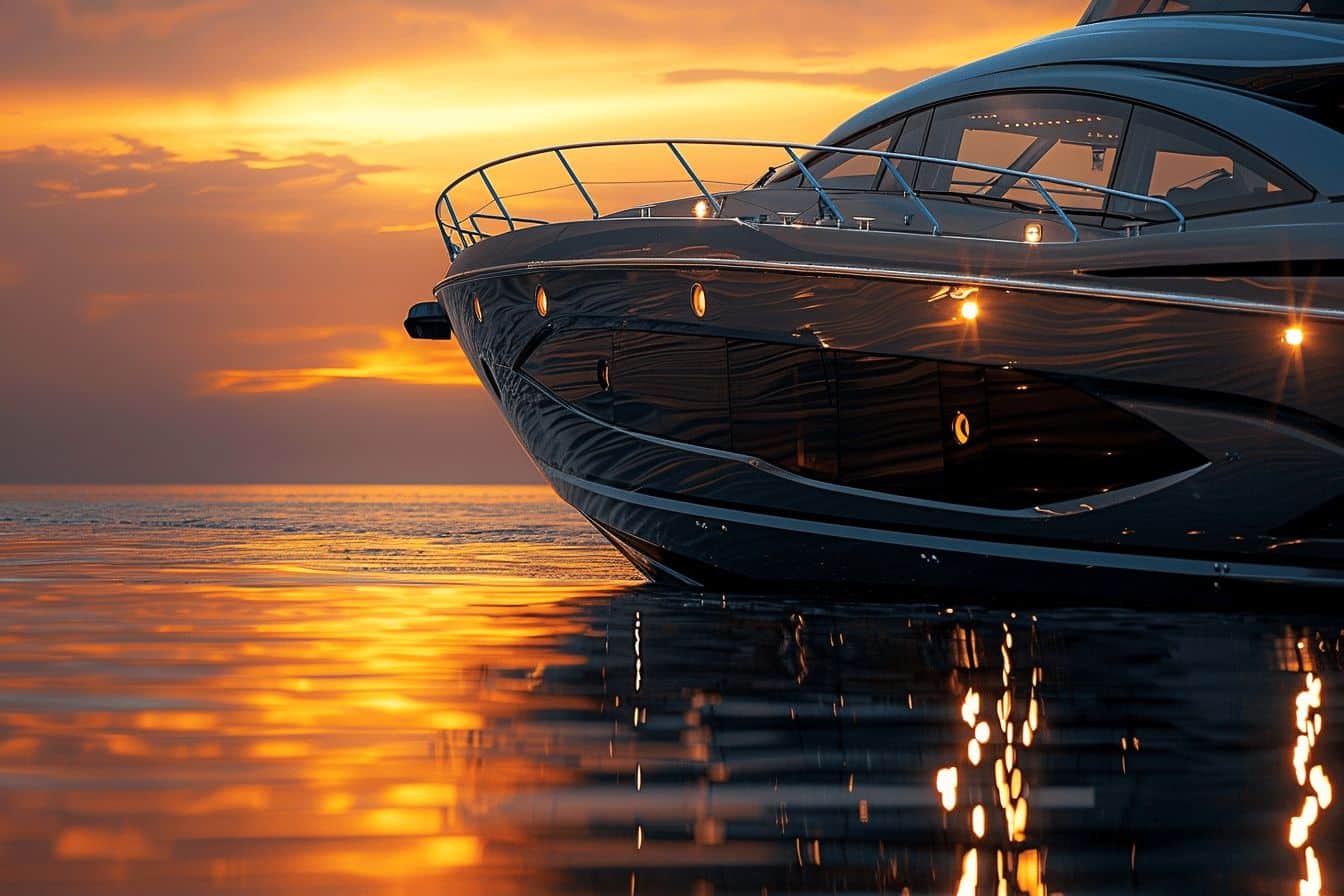 Un bateau naviguant sur une mer calme et dégagée  
Un voilier voguant sous un ciel ensoleillé et clair